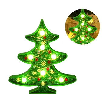 Jõulupuu Lamp DIY Telliskivi Modelleerimine LED Pool Xmas Home Decor