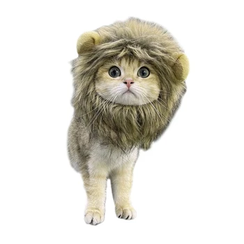 Lõvi ManeWig Kass Halloween Kostüüm Koerad Festival Osaline Kostüüm Pet Isiku Rekvisiidid