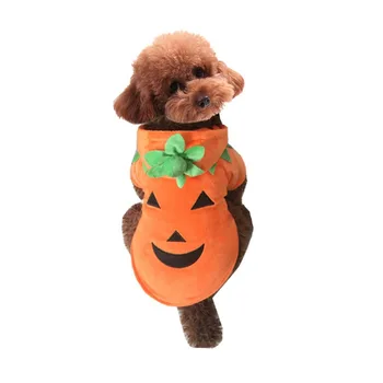 Neli Jalga Lemmikloomad Riided Armas Oranž Kõrvits Halloweeni Cosplay Karvane Koer Kostüüm Väike Koer