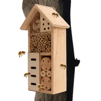 Putukate Maja Puidust Putukate Hotell Loomulik Pesitsevate Elupaiga Putukate Aretus Pesast Väljas Aed Õue Mesilaste Liblikas