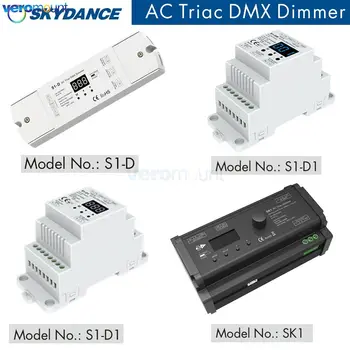 Skydance DMX512 Signaali 1/2 Kanaliga DMX Digitaalse Triac Dimmer AC 220V 110V Etapp-cut Väljund Traic Juhitava LED Sõita Lambid