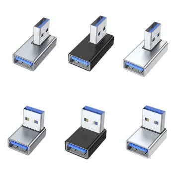 USB-Meeste ja Naiste Adapter Connector USB Päise 90 Kraadi Üles Paremale, Sülearvuti, Sülearvuti, PC Port-Ühenduspesa Dropship