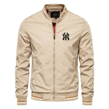 2023 Brändi Prindi Baseball Jacket Meeste Vabaaja Seista Krae Pommitaja, Meeste Sügis Jakid Kõrge Kvaliteedi Slim Fit Meeste Jakid