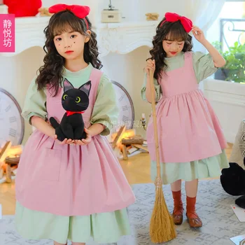 Uus Tüdrukute Halloween Kostüüm Laste Riided Maagiline Neiu Kleidid Miyazaki Hayao Cos Kiki Tüdrukute Tulemuslikkuse Tantsu Platvorm