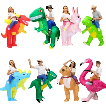 Täiskasvanud Lapsed Dinosaurus Välismaalase Täispuhutav Kostüüm Anime Cosplay Karneval Kloun Flamingo Kostüüm Pool Halloween Kostüüm Sobib