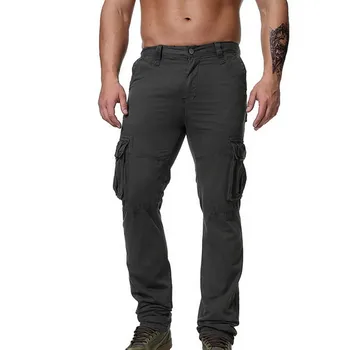 2023 Mens Cargo Püksid Sirge Koolitus Sweatpants Meeste Vabaaja Püksid Puuvilla Tactical Püksid Kevad-Suvine Meeste Suur Suurus Homme