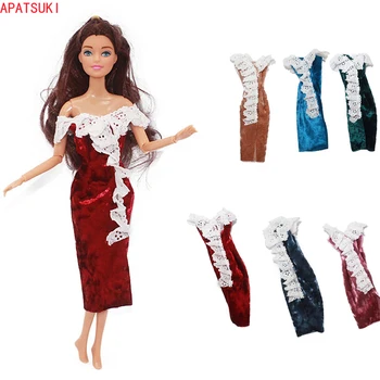 Multi-Värvi Riided Barbie Nukk Varustus Unikaalne Disain Pits Split Kleit Barbie 1/6 BJD Nukk Tarvikud Lapsed DIY Mänguasjad