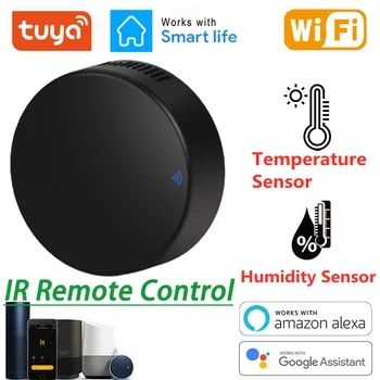 UUS Tuya Smart WiFi IR Remote Control Temperatuuri ja Niiskuse Andur, Õhu Konditsioneer, TV, AC Töötab Alexa,Google Kodu Yandex