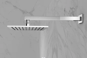 Seinale paigaldatud dušš käe messing ruudu pikkus 400mm kõrge kvaliteediga
