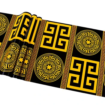 Luksuslik Must Kuld Tapeet Ktv elutuba Taust Seina Paber Gold Foil Tapeet, Lagi Wallcovering De Papel Parede 3D