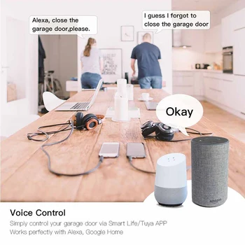 Tuya Smart Home Kontrolli Alexa Google Kodus Wifi Ukse Kontroller Garaaž Remote Lüliti Hääljuhtimine Garaaž Ukseavaja