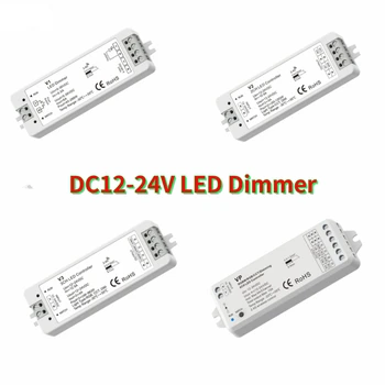 DC12-24V V1 V2 Ühte Värvi CCT LED Dimmer, 12V CV RF 2.4 G V3 VP-V5-M RGBW RGB+CCT RGB Kontroller 1 2 3 4CH Led Valgus