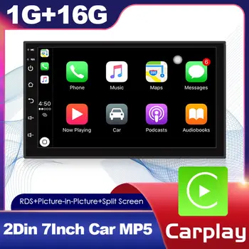 2 Din Auto Android 10 autoraadio Multimeedia Mängija, Universaalne 7Inch Carplay Stereo, Wifi, GPS Auto MP5 Mängija