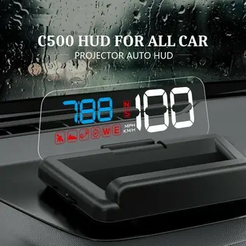 Vee Temp RPM Pinge Alarm Esiklaas Projektor Auto Head Up Display C500 Peegel HUD OBD2 Spidomeeter Auto Turvalisus Alarm