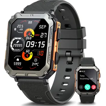 LEMFO Smart kellad meeste IP68 Veekindel 400mAh 7 päeva Aku Eluiga C20Pro smartwatch 2023 Bluetooth Kõne Sport Kellad 1.83