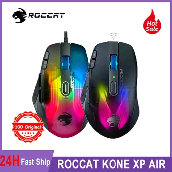 Algne Jaoks ROCCAT KONE XP Õhu Traadita Bluetooth-Gaming Mouse 16.8 miljoneid 3D RGB Gamer Hiirte, 19000 DPI, Öökull-Eye 2 Mootori