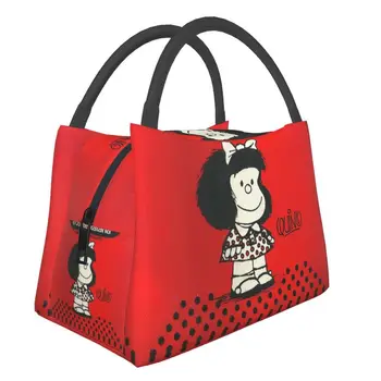 Mafalda A Contestataria Resuable Karbi Quino Koomiks Manga Külmik Toidu Termiline Isoleeritud Lõuna Kott Haigla Pinic Mahuti