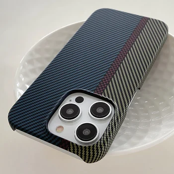 Luksus süsinikkiust Muster Frameless Case for iPhone 14 Pluss 13 12 11 Pro Max Mini Põrutuskindel soojushajutamise Retro Shell Capa