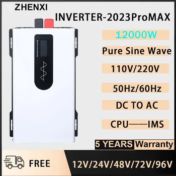 ZHENXI 12000W Inverter Puhas Siinus 12V/24V/36V/48V/60V/72V/96V DC AC Päikese Converter Auto Solar Inverter RV Sõiduki Inver