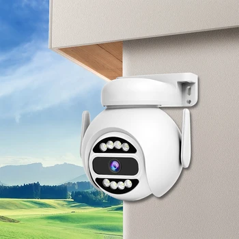 Traadita WIFI Valve Kaamera Liikumise Tuvastamise 4MP Jälgida PTZ Kaamera Veekindel Öise Nägemise Helisignaali Kodu-Kontor