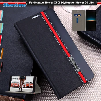 Luksus PU Naha Puhul Huawei Honor X50i 5G Flip Case For Huawei Honor 90 Lite Telefon Juhtumi Pehme TPU Silikoon tagakaas