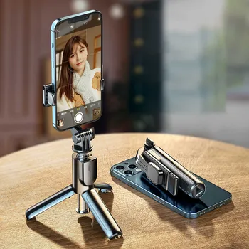 Mobiiltelefoni Seista Selfie Live Streaming Statiivi Bluetooth - -Teleskoop-Kaamera Pihuarvutite Integreeritud Mini Selfie Stick
