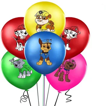 10tk paw Lateks Õhupallid patrull koera Ballon Õnnelik Brithday Teenetemärgi Kids Mänguasi beebi Tarvikud showe Globos