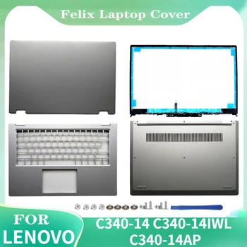 Uus Sülearvuti Lenovo C340-14 C340-14IWL C340-14API FLEX-14IWL 81SQ LCD tagakaas Top Case/Eesmise Puutetundlikku/Palmrest/Alumine Alus