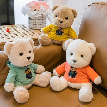 Kawaii Teddy Bear Palus Mänguasjad Pehmed Pehme Loom, Kellel Riided Nukud Lastele Baby Laste Sünnipäeva Kingitus