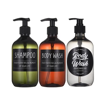 500ml Vannituba Kaasaskantav Seep Pudel Automaadid Emulsioon Šampoon, dušigeel Omanik Kodus Seepi Plastikust Pudel