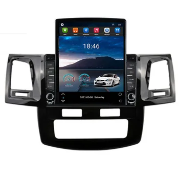Android 12 Carplay 4G Jaoks Tesla Vertikaalne autoraadio Stereo Toyota Fortuner HILUX Revo Vigo 2007-2015 Multimeedia Mängija, GPS, BT