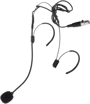 3,5 mm XLR Kõrva Konks Mikrofoniga Kõrvaklapid, millel on neli pin Kaabel Mikrofon Tarvik