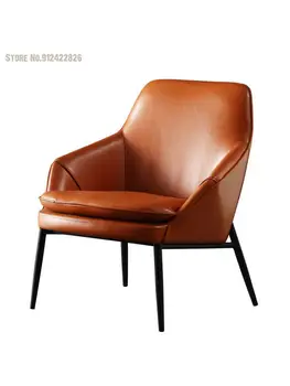 Ühe vaba aja veetmise Kohvik diivan tool rõdu laisk disainer elutuba lounge Hotel naha kontakt tool