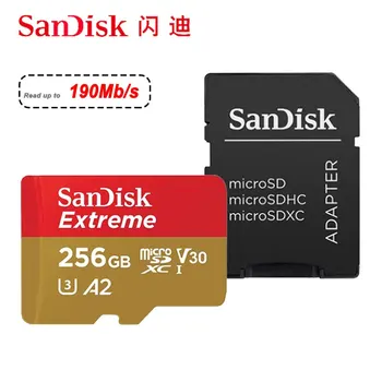 SanDisk Extreme Micro SD Card 64GB Micro SD 128GB 32GB Flash Mälukaart SD 256GB U3 4K v30 eluviis kodukinosüsteemid Jälgida Microcard 512 GB 1 TB TF Kaarti
